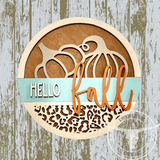 Hello Fall Door hanger