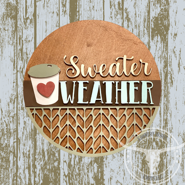 Sweater Weather Door hanger