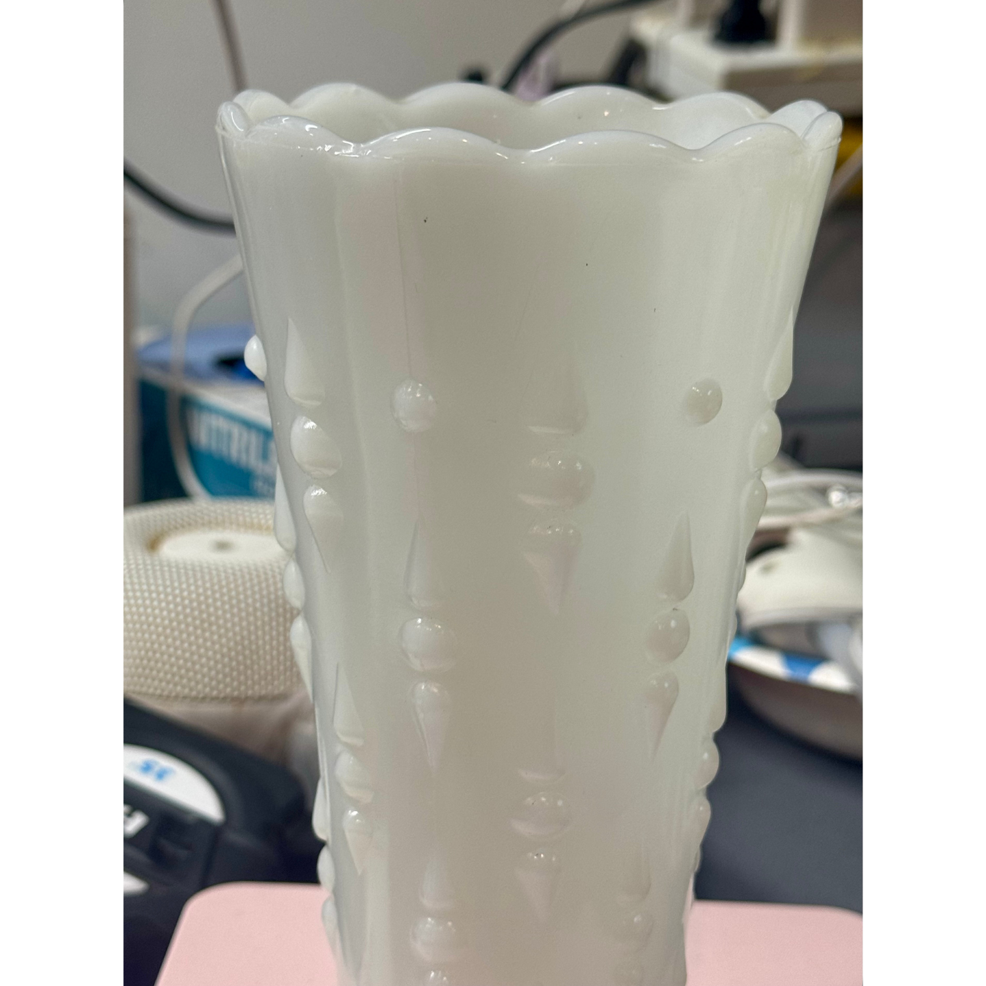 Vintage Milk Glass Vase