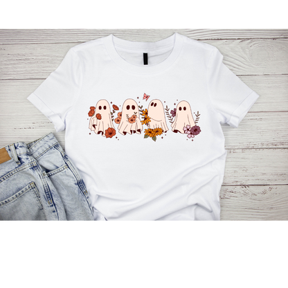 Floral Ghosts short sleeved t-shirt