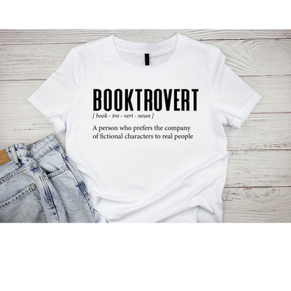 Booktrovert short sleeved t-shirt