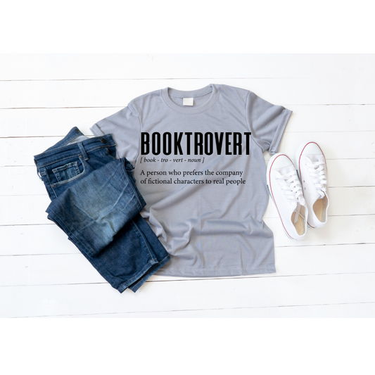 Booktrovert short sleeved t-shirt