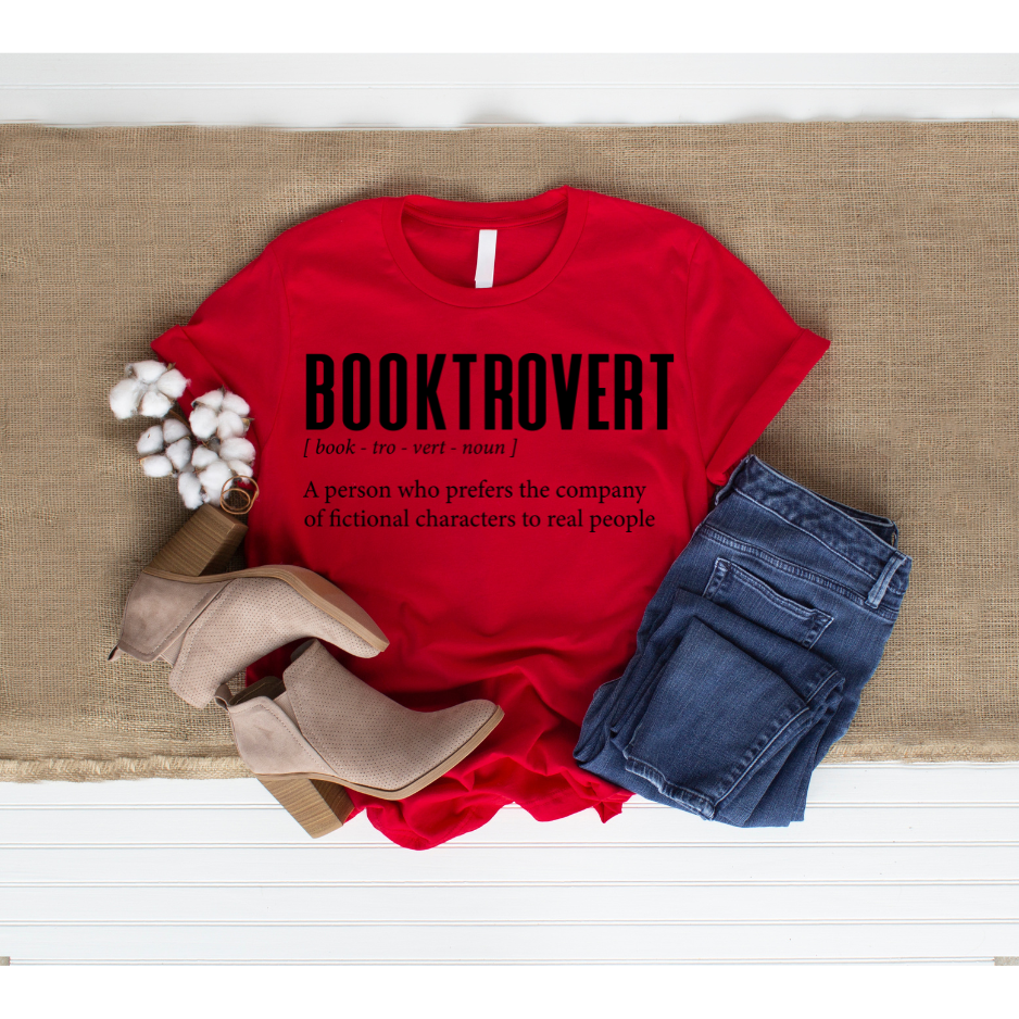 Booktrovert short sleeved t-shirt