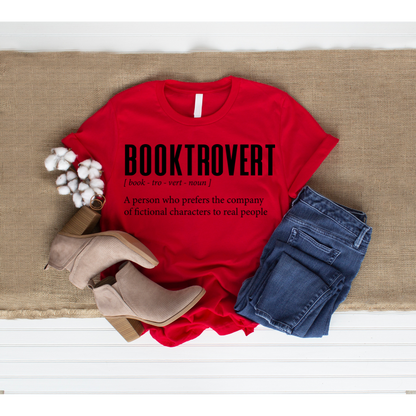 Booktrovert short sleeved t-shirt