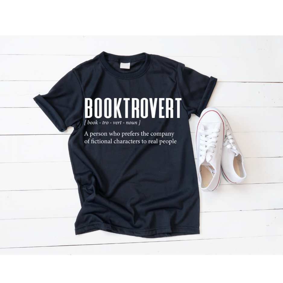 Booktrovert short sleeved t-shirt