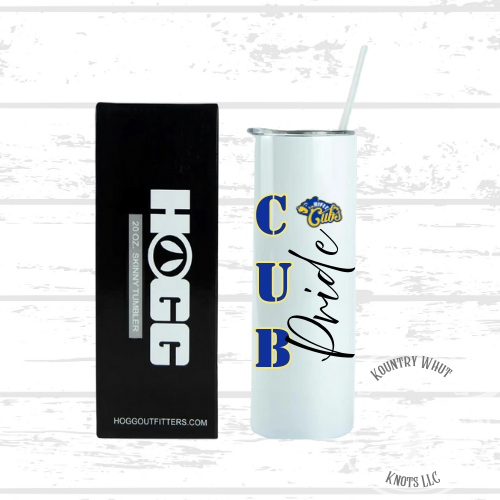 Rifle Cubs 20 oz Skinny Tumbler